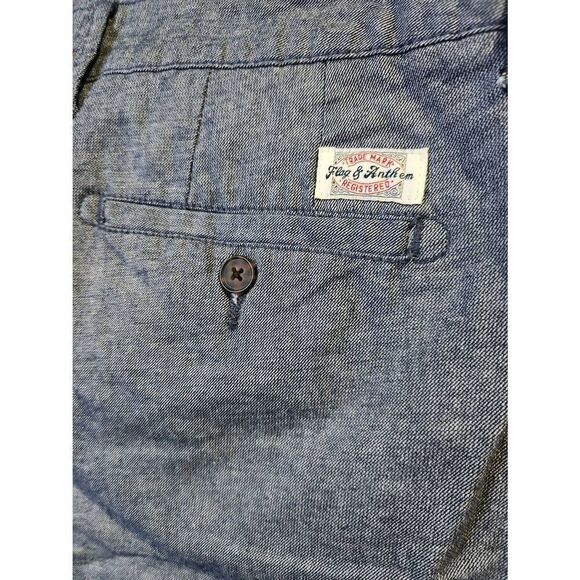 Flag & ANTHEM 36/32 slim fit blue pants (T) - Picture 5 of 6